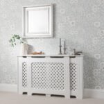 Outlet - Edith Radiator Cover - White - Adjustable - Image 2