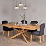 Outlet - Edward Dining Chairs - Set of 2 - Black & Light Wood - Image 4