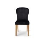 Outlet - Edward Dining Chairs - Set of 2 - Black & Light Wood - Image 7