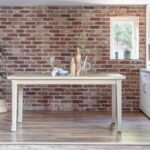 Outlet - Ella Pale Oak Wood Parquet Dining Table