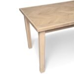 Outlet - Ella Pale Oak Wood Parquet Dining Table - Image 5