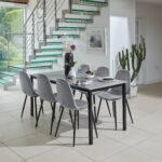 Outlet - Ellis Dining Chairs - Set of 2 - Grey & Black