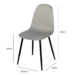 Outlet - Ellis Dining Chairs - Set of 2 - Grey & Black - Image 7