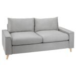 Outlet - Elodie 2 seater sofa – grey velvet - modern