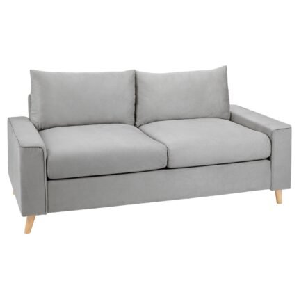Outlet - Elodie 2 seater sofa – grey velvet - modern