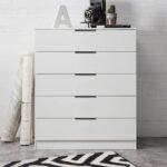 Outlet - Essie 5 Chest of Drawers - Pure White