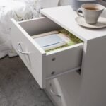 Outlet - Essie Bedside Table 3 Drawer - White - Image 3