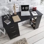 Outlet - Essie 3 Drawer Desk - Black