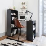 Outlet – Essie Tall Shelves Desk - Black