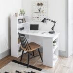 Outlet - Essie Tall Shelves Desk White