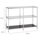 Outlet - Evelyn Console Table - Chrome - Image 7