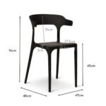Finn Dining Chairs - Set of 6 - Black - Image 5