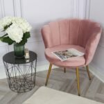 Outlet - Flora Accent Chair - Scalloped - Blush Pink - Image 3