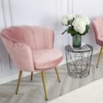 Outlet - Flora Accent Chair - Scalloped - Blush Pink - Image 4