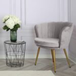 Outlet - Flora Accent Chair - Scalloped - Grey - Image 2