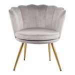 Outlet - Flora Accent Chair - Scalloped - Grey - Image 7