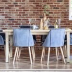 Outlet - Freya Dining Chairs - Set of 2 - Grey Velvet & Whitewash Oak - Image 2