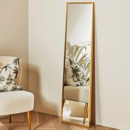 Outlet - Full Length Leaning/Wall Mirror Gold