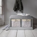 Outlet – Fyfield Grey Hallway Storage Bench