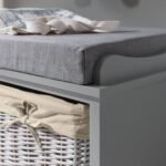 Outlet – Fyfield Grey Hallway Storage Bench - Image 3
