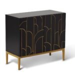 Outlet - Gatsby 2 Door Sideboard  Noir Black - Image 6