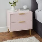 Outlet - Gloria Bedside Table - Blush Pink - Image 2