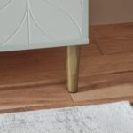 Outlet - Gloria sideboard - pale sage green and brass effect - Image 4