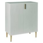 Outlet - Gloria Small Sideboard - Pale Sage Green & Brass Effect - Image 4
