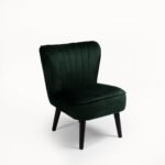 Outlet - Hattie Accent Chair - Green Velvet - Image 7