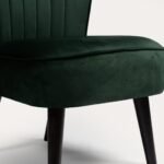 Outlet - Hattie Accent Chair - Green Velvet - Image 5