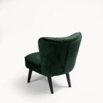 Outlet - Hattie Accent Chair - Green Velvet - Image 6