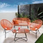 Outlet - Hebe Garden Sofa Set - Orange - Image 2