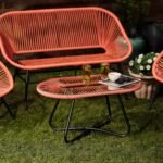 Outlet - Hebe Garden Sofa Set - Orange - Image 7