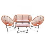 Outlet - Hebe Garden Sofa Set - Orange - Image 8