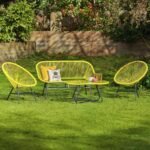 Outlet - Hebe Garden Sofa Set - Yellow