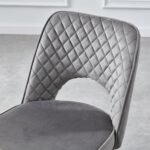 Outlet - Hope Dining Chair - Set of 2 - Dark Grey - Image 6