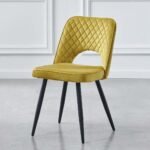 Outlet - Hope Dining Chair - Set of 2 - Ochre Yellow - Image 2