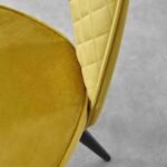 Outlet - Hope Dining Chair - Set of 2 - Ochre Yellow - Image 8