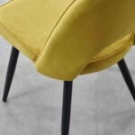 Outlet - Hope Dining Chair - Set of 2 - Ochre Yellow - Image 9