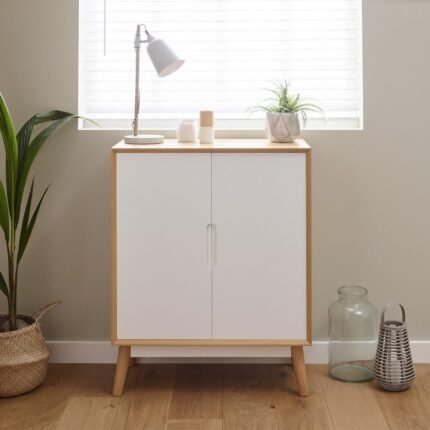 Outlet - Hulra small sideboard - Scandinavian - white