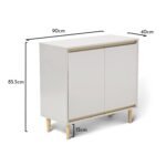 Outlet - Iliana Sideboard - 2 Door - Snow White - Image 3
