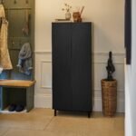 Outlet - Jack Shoe Cabinet - Geometric - Black - Image 2