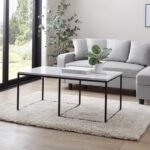 Outlet - Jay Coffee Table - Marble Effect & Black