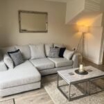 Outlet - Jay Large Coffee Table - Marble Effect & Chrome - Image 5