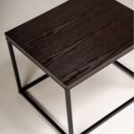 Outlet - Jay Nesting Table Black Frame Walnut Top - Image 5