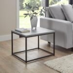 Jay Concrete Side Table - Black Frame
