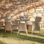 Outlet - Kemble Bistro Outdoor Dining Table - Natural Brown