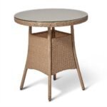 Outlet - Kemble Bistro Outdoor Dining Table - Natural Brown - Image 7