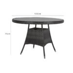 Outlet - Kemble Bistro Table - Black - Image 3