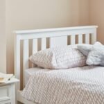 Outlet - Lisa Single Wooden Bed - White - Image 3